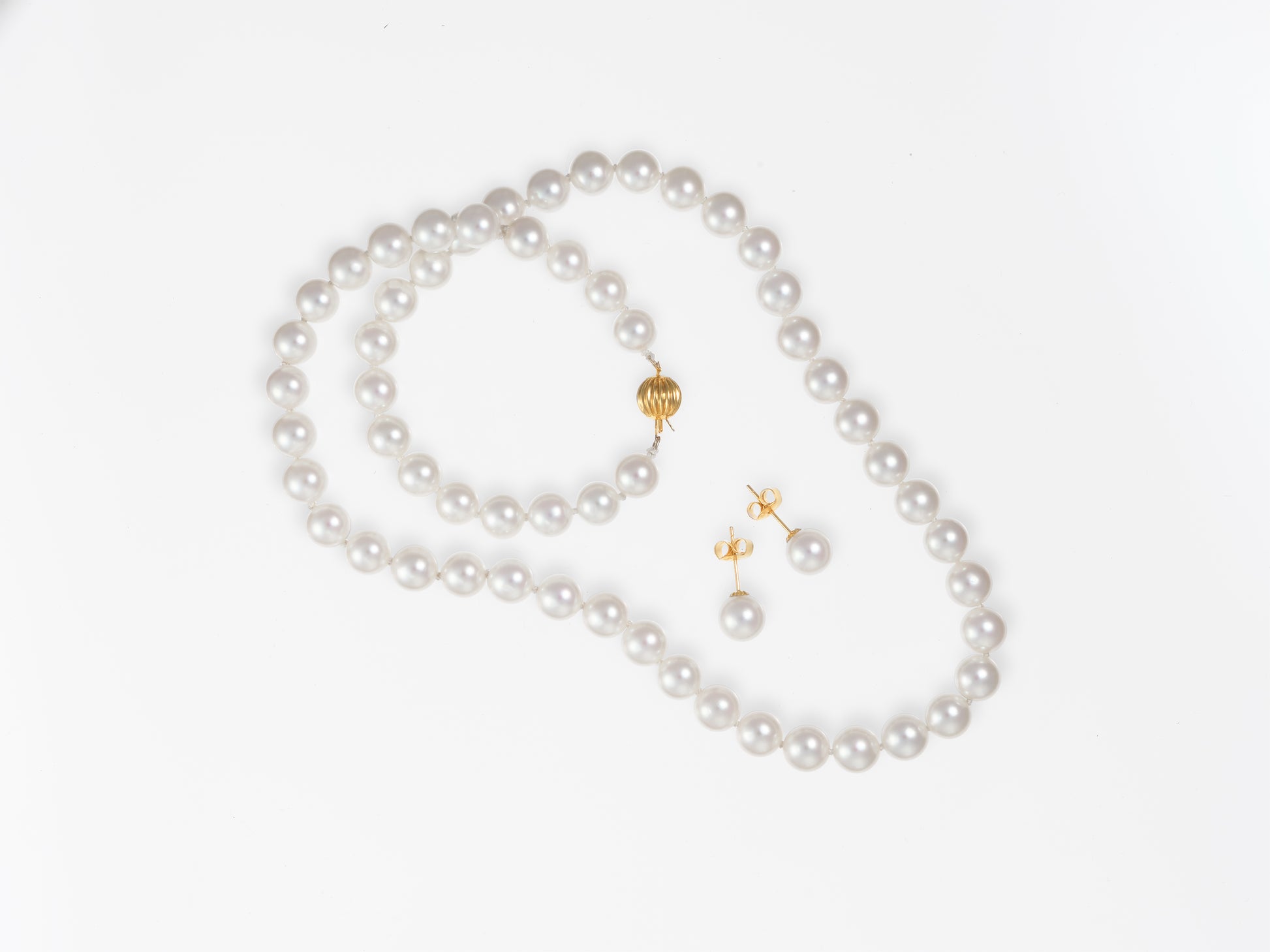 Akoya Pearl Necklace & Earring Set 7mm - Pearl Atelier