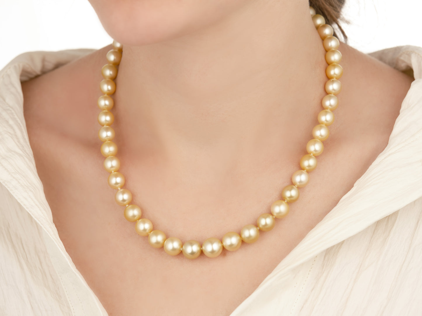 Champagne South Sea Pearl Necklace