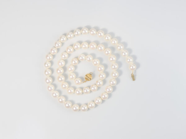 Akoya Pearl Necklace and Earring Set 7 mm AAA - Image 3
