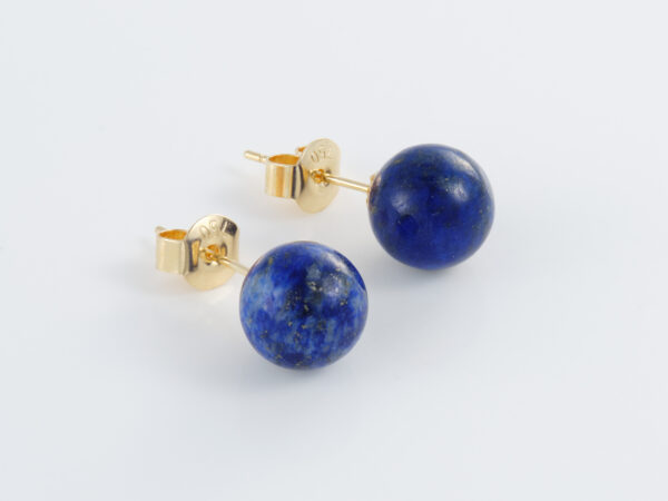 Lapis Lazuli Earrings 8mm - Image 3