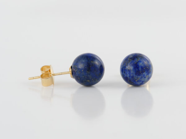 Lapis Lazuli Earrings 8mm - Image 2