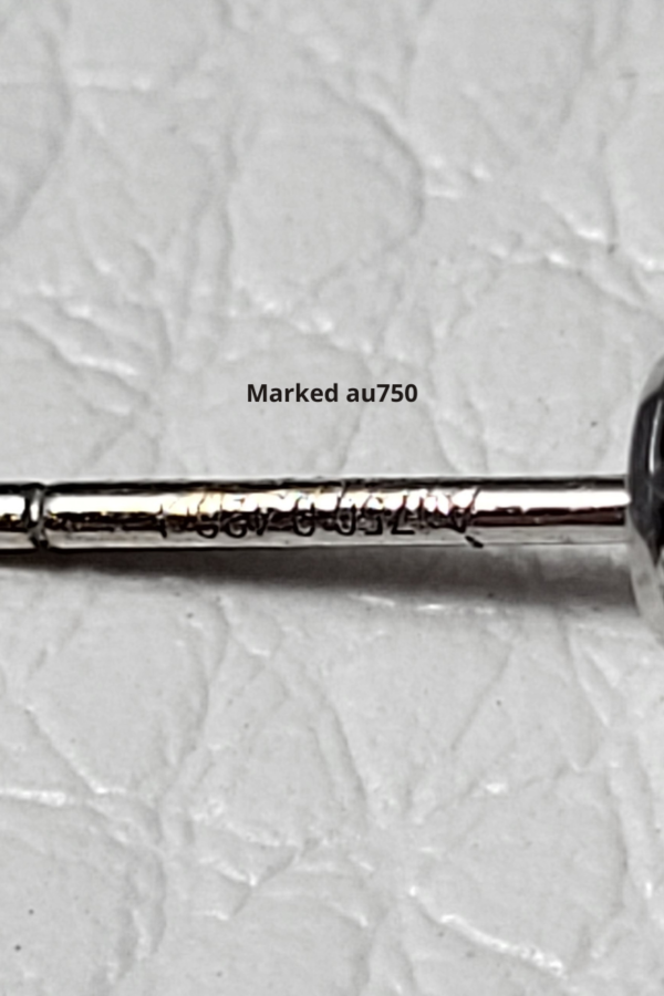 Sapphire Stud 6-Prong Earrings 0.4ct 18k - Image 7