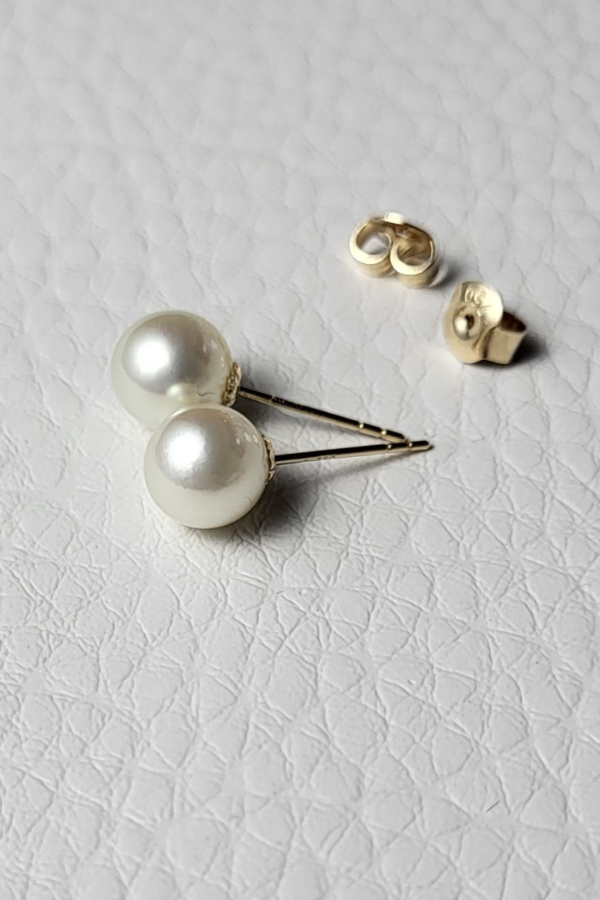 Arabic Pearl Earrings AAA 7mm