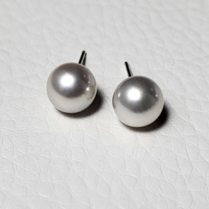 Blue Akoya Earrings 9mm AAA Rare