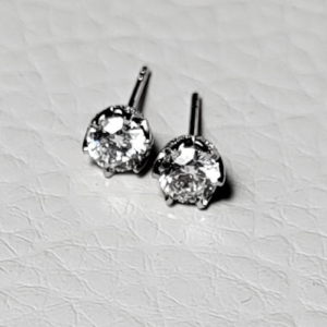 Diamond Stud 6-Prong Earrings 0.4ct 18k