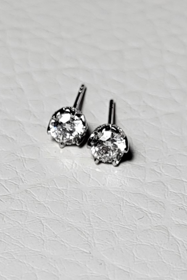 Diamond Stud 6-Prong Earrings 0.4ct 18k