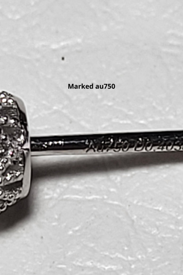 Diamond Stud 6-Prong Earrings 0.4ct 18k - Image 5