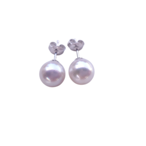 Blue Akoya Earrings 9mm AAA Rare