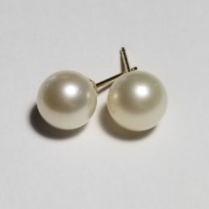 South Sea White Pearl Earrings 9mm