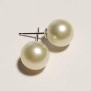 South Sea White Pearl Earrings 10mm