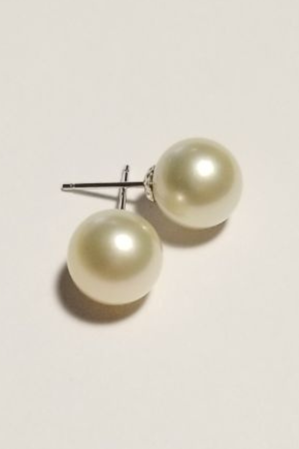 South Sea White Pearl Earrings 10mm